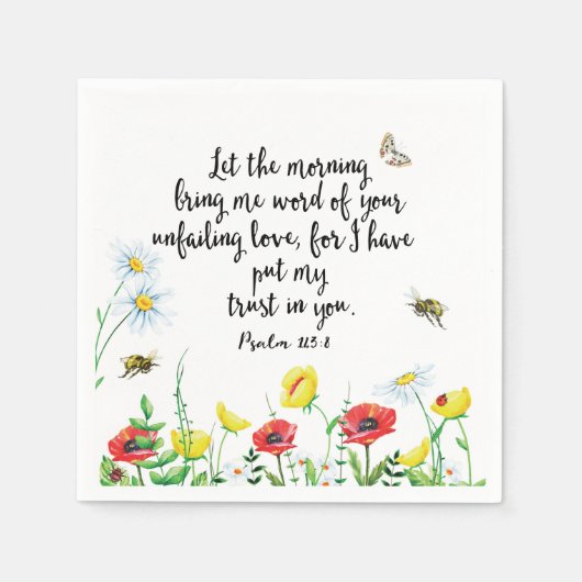 Denn ich habe mein Vertrauen in dich gesetzt Serviette (Vorderseite)