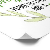 Denn ich kenne die Pläne, die ich für Sie habe Dru Poster (Ecke)