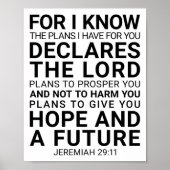Denn ich kenne die Pläne, die ich für Sie habe, Je Poster (Vorne)