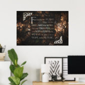 Denn ich kenne die Pläne, die ich für Sie habe Poster (Heimbüro)