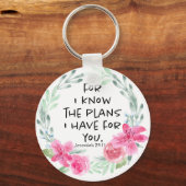 Denn ich kenne die Pläne, die ich für Sie habe Schlüsselanhänger (Vorderseite)
