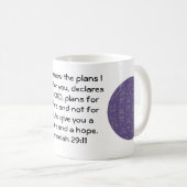 Denn ich kenne die Pläne, die ich habe - Jeremiah  Kaffeetasse (VorderseiteRechts)