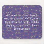 Denn ich kenne die Pläne, die ich habe - Jeremiah Mousepad (Vorne)