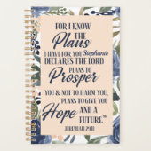Denn ich kenne die Pläne für Sie Custom 2022 Planer (Vorderseite)