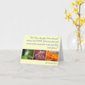 Denn ich kenne die Pläne.. Notecard. Karte (Gelbe Blume)