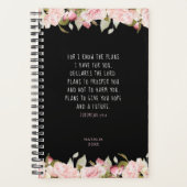 Denn ich kenne die Pläne Rosa Bläserbibel Verse Planer (Vorderseite)