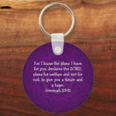 Denn ich weiß, die Pläne habe ich .... Jeremiah 29 Schlüsselanhänger (Vorderseite)