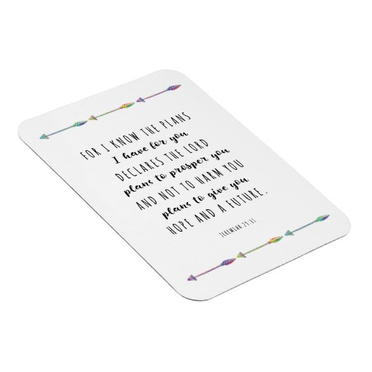 Denn ich weiß, ich habe Pläne für Sie Magnet (Rechte Seite)