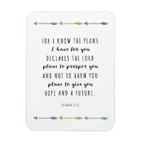 Denn ich weiß, ich habe Pläne für Sie Magnet