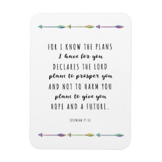 Denn ich weiß, ich habe Pläne für Sie Magnet