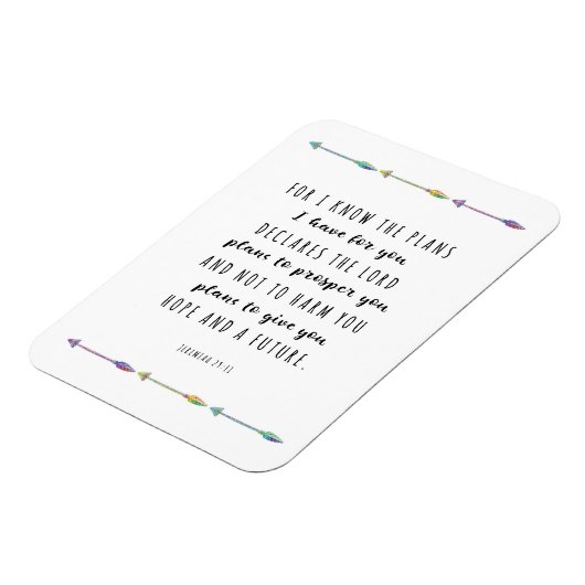 Denn ich weiß, ich habe Pläne für Sie Magnet (Linke Seite)