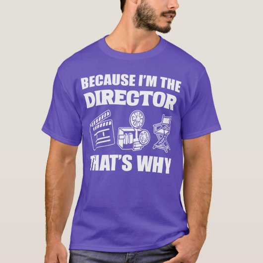 Denn Imhe Producerhats Why Movie Director retro T-Shirt (Vorderseite)