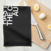 Denn jemand muss verrückt sein Tante Geschenk für  Geschirrtuch (Viertel Falte)