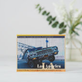 Denn Low Rider Vintage Oldschool Automotive Drivin Postkarte (Stehend Vorderseite)