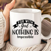 Denn mit Gott ist nichts Christlich Kaffeetasse