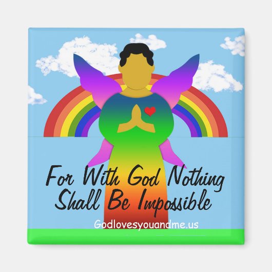 Denn mit Gott ist nichts unmöglich Magnet (Vorne)