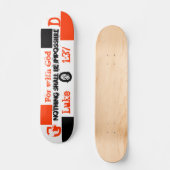 Denn mit Gott wird nichts unmöglich sein, G, O... Skateboard (Vorderseite)