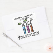 Denn ohne mich: Laborwissenschaftler - Aufkleber (Umschlag)