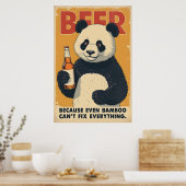 Denn selbst Bamboo kann nicht alles Poster reparie (Küche)