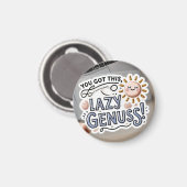 Denn selbst Genies brauchen ein Nickerchen 😴✨ Magnet (Vorderseite/Rückseite)