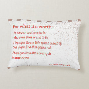 Denn was es wert ist dekokissen