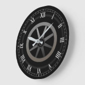 Denn Wheel Auto Themed Design Große Wanduhr (Winkel)