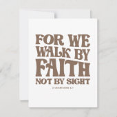 Denn wir gehen durch den Glauben nicht durch den B Mitteilungskarte (Vorderseite)