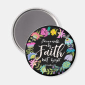 Denn wir gehen durch den Glauben, nicht durch den  Magnet (Vorderseite/Rückseite)