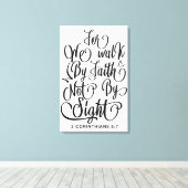 Denn wir gehen durch den Glauben, nicht durch die  Leinwanddruck (Insitu (Holzboden))