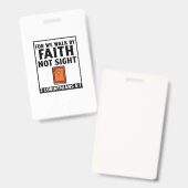 Denn wir gehen durch den Glauben und durch den chr Ausweis (Vorder- & Rückseite)