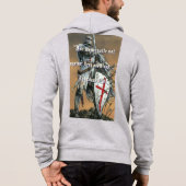 Denn wir kämpfen nicht mit Ephesianern 6:12 Hoodie (Rückseite)