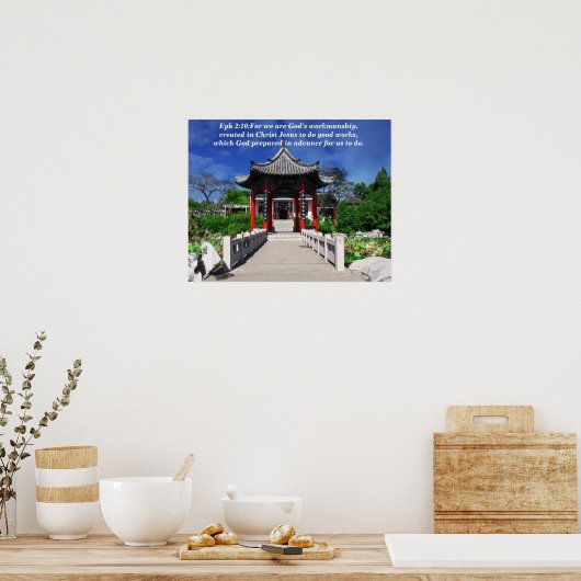 Denn wir sind Gottes Werk Poster (Küche)