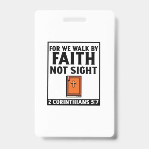 Denn wir wandeln durch den Glauben  christlicher G Ausweis