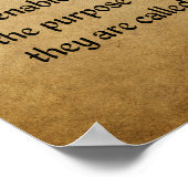 Denn wir wissen, dass Gott (Schrift Römer 8:28 Poster (Ecke)