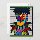 "Dennis Brown" von Ruchell Alexander Postkarte (Vorne/Hinten)