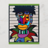 "Dennis Brown" von Ruchell Alexander Postkarte (Vorderseite)