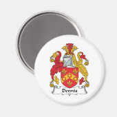 Dennis Familienwappen Magnet (Vorderseite/Rückseite)