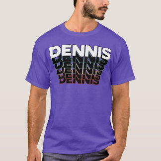 Dennis Lustig Retro Vintage Sonnenuntergang Dennis T-Shirt