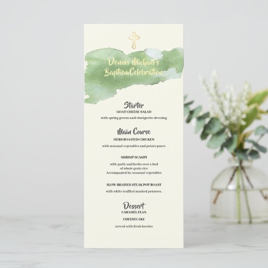 Dennis Menu Menükarte (Stehend Vorderseite)