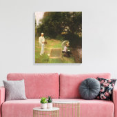 Dennis Miller Bunker Painting in Calcot von Sargen Leinwanddruck (Insitu (Wohnzimmer))