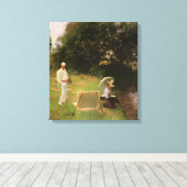 Dennis Miller Bunker Painting in Calcot von Sargen Leinwanddruck (Insitu (Holzboden))