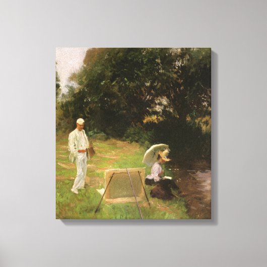 Dennis Miller Bunker Painting in Calcot von Sargen Leinwanddruck (Vorderseite)