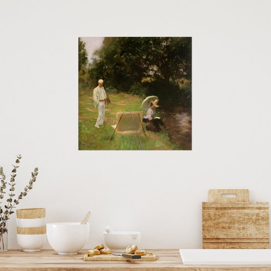 Dennis Miller Bunker Painting in Calcot von Sargen Poster (Küche)