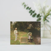 Dennis Miller Bunker Painting in Calcot von Sargen Postkarte (Stehend Vorderseite)