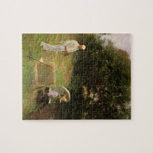 Dennis Miller Bunker Painting in Calcot von Sargen Puzzle (Horizontal)