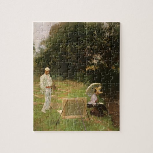 Dennis Miller Bunker Painting in Calcot von Sargen Puzzle (Vertikal)