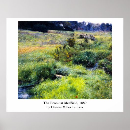 Dennis Miller Bunker's The Brook at Medfield Poster (Vorne)