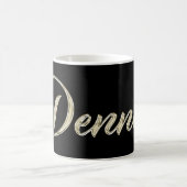 Dennis Name whitegold Tasse Teetasse Kaffeetasse (Mittel)