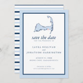 Dennis Port Cape Cod Wedding Save The Date (Vorne/Hinten)