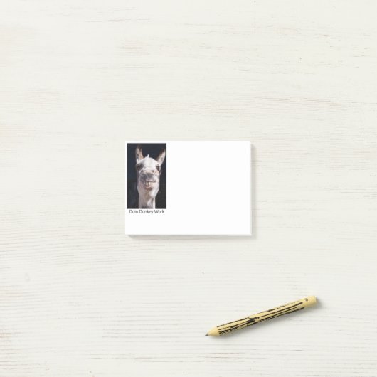 Dennis the Donkey Post-it Klebezettel (Auf Schreibtisch)